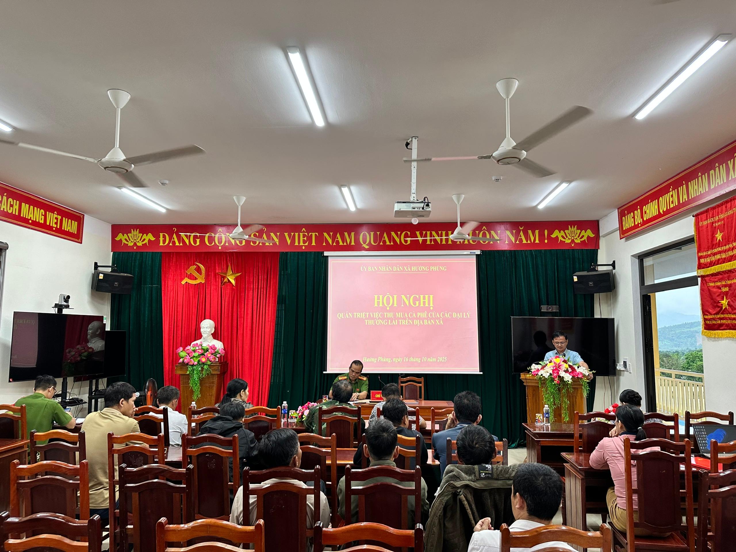 HỘI NGHỊ QUÁN TRIỆT CÔNG TÁC THU MUA, CHẾ BIẾN CÀ PHÊ CỦA CÁC NHÀ MÁY, ĐẠI LÝ, THƯƠNG LÁI TRÊN ĐỊA...